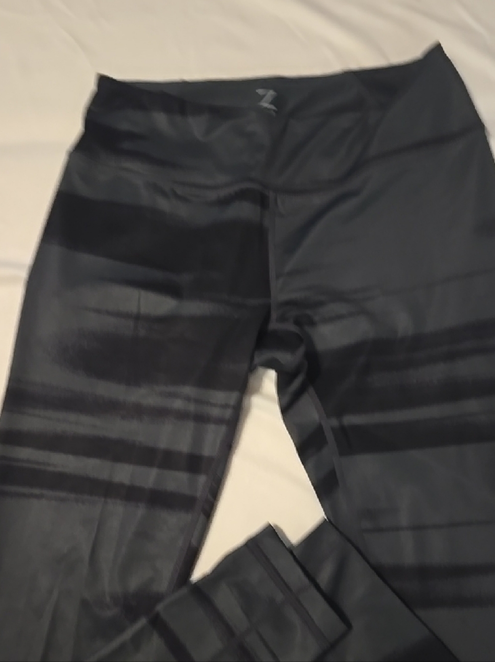 Zella Black Striped Leggings